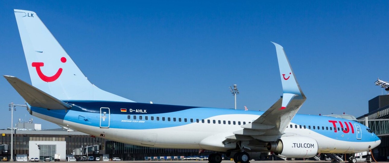 Eine Boeing 737-800 von Tuifly in Hannover: Zwei solcher Jets wurden beschädigt.