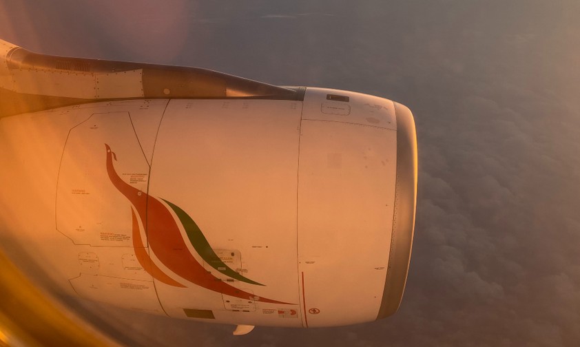 Blick auf einem Airbus A330 von Sri Lankan: Solch ein Jets war im Einsatz.