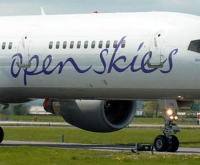 Being 757-200 von Open Skies: Im Sommer fliegt sie nicht mehr.
