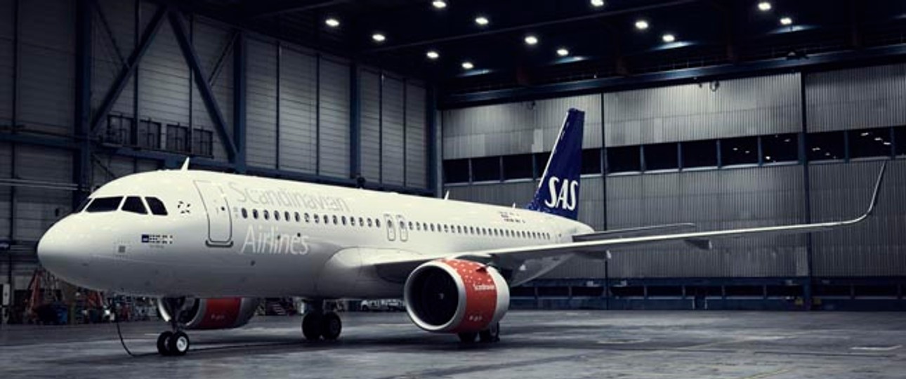 Airbus A320 Neo von SAS: Die Airline hat Freude am Flieger.