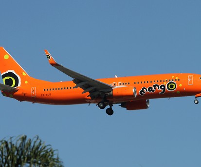 Boeing 737 von Mango Airlines: Die Airline least ihre Flugzeuge, kann diese aber nicht mehr bezahlen.