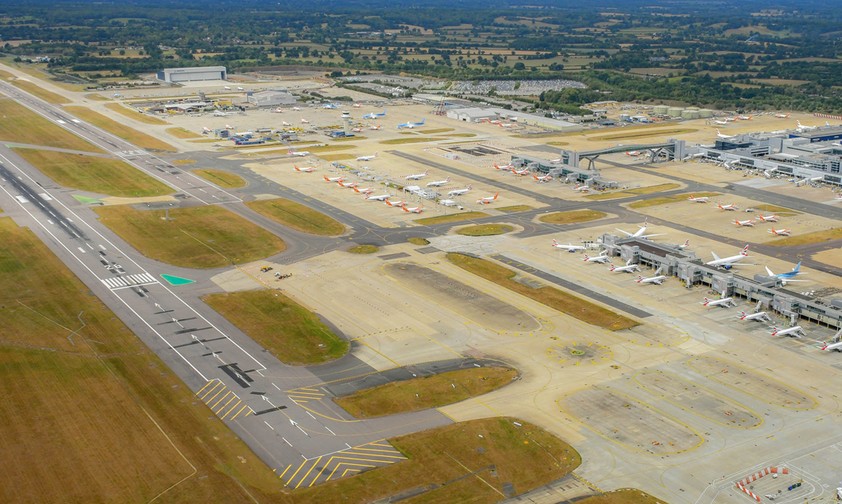 Flughafen London-Gatwick: Man Airport glaubt man an eine Rückkehr des Verkehrs.