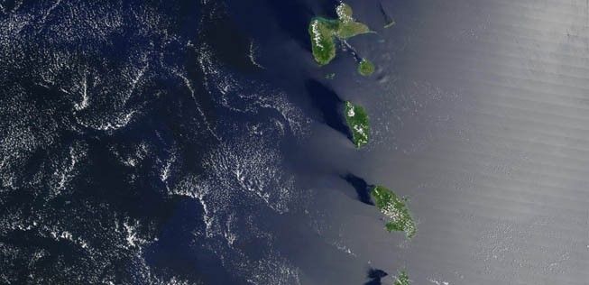 Ausschnitt der kleinen Antillen: Die zweite Insel von oben ist noch nicht Mitglied bei der Icao.