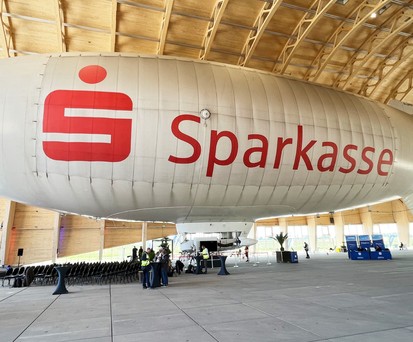Theo geht in Rente – der Blimp mit dem Kennzeichen D-LDFR aus der WDL1B-Baureihe verbleibt in der Luftschiffhalle.
