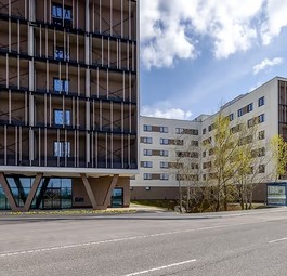 Leonardo Smart Hotel Vienna Airport: Viel Holz vor der Hütte.