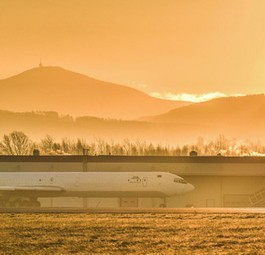 Die Ilyushin IL-62 M, die von Stockholm nach Caracas flog.