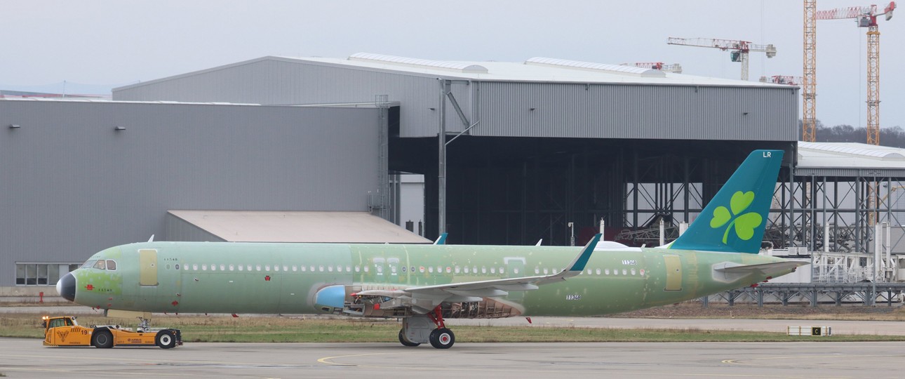 Airbus A321 XLR für Aer Lingus: Mitte Februar 2024 in Hamburg gesichtet.