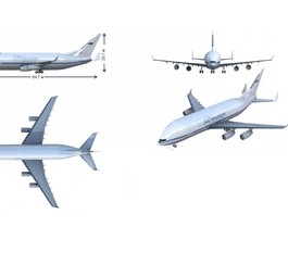 Die Dimensionen: Die Ilyushin Il-96-500T wird 64,7 Meter lang, die Rumpfhöhe beträgt 10,7 Meter, die Höhe beim Leitwerk 25,7 Meter. Die Spannweite beträgt wie bei der Il-96-400 60,1 Meter.