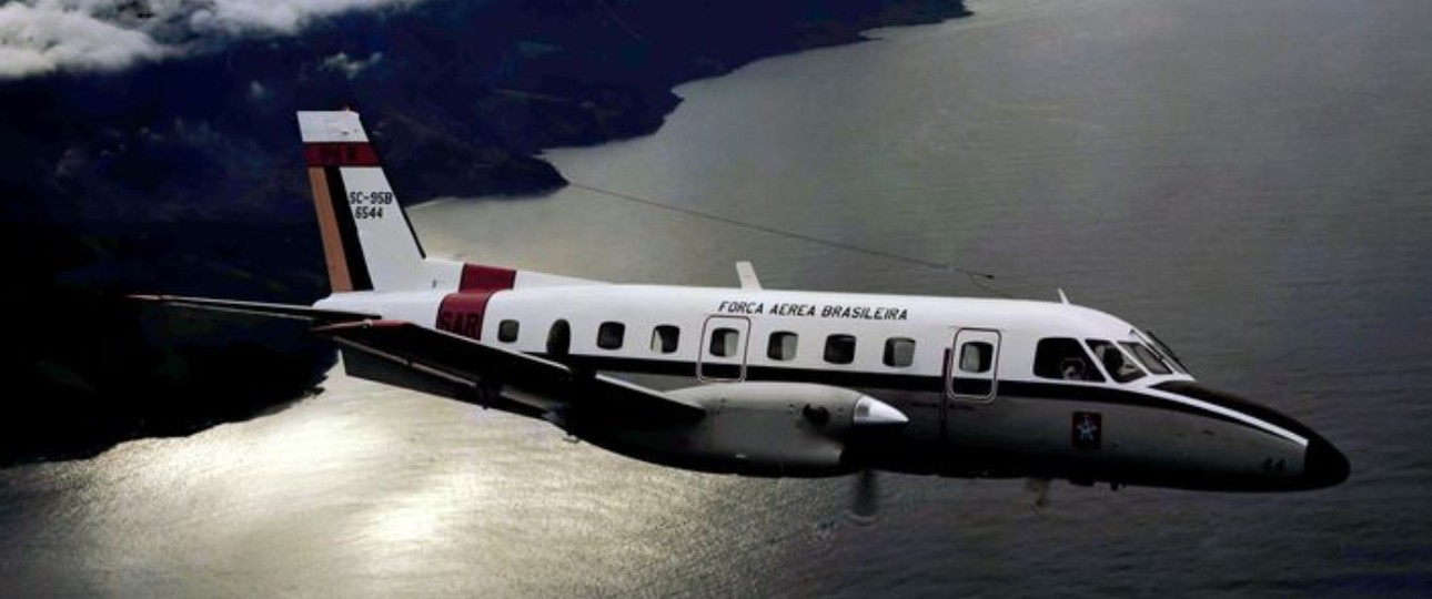 Eine EMB 110 Bandeirante der brasilianischen Luftwaffe, die das Modell seit Februar 1973 betreibt.