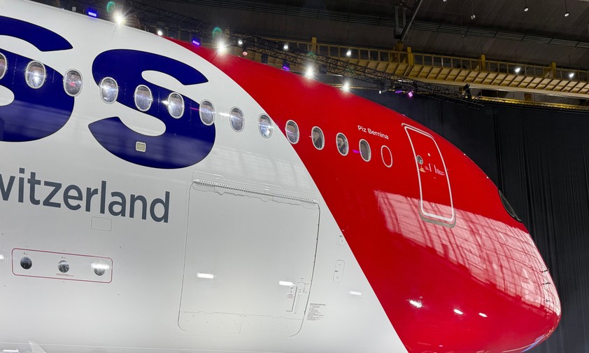 Airbus A350 HB-IHF: Erstmal am Boden.