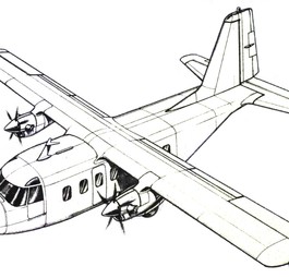 Zeichnung des Master Porter PD-01: Das knapp 14 Meter lange Flugzeugs...