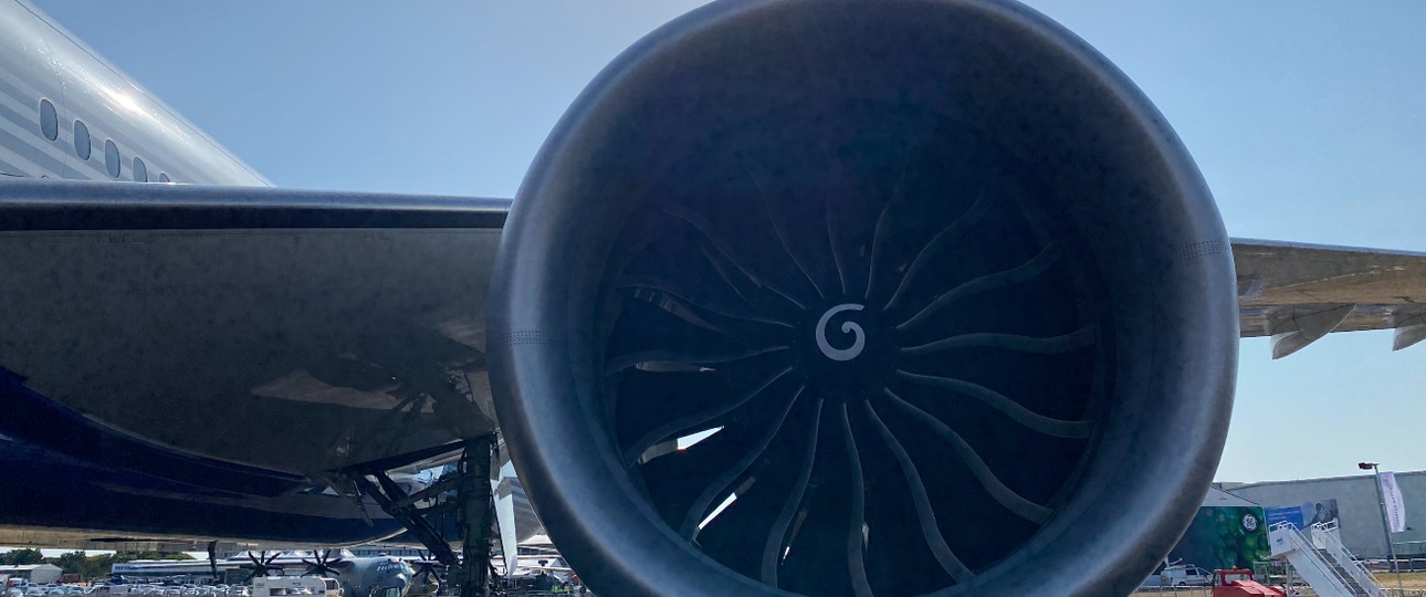 Das GE9X an der Boeing 777-9: Zieht Aufmerksamkeit auf sich.