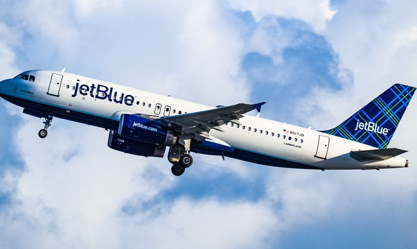 Airbus A320 von Jetblue: Heikles Zusammentrefffen vor Venezuela.