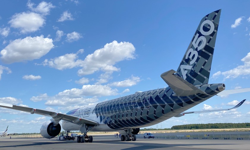Airbus A350 bei der ILA in Berlin: Das Modell ...