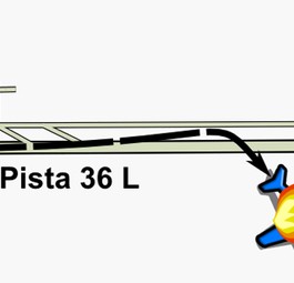 Situationsplan in Barajas: Die Maschine scherte rechts von der Piste aus und zerschellte.