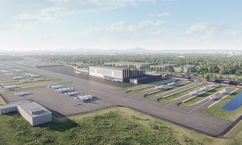 Das geplante Werk in Chengdu: In China soll bis Ende des Jahres eine Flugzeug-Recyclinganlage entstehen.