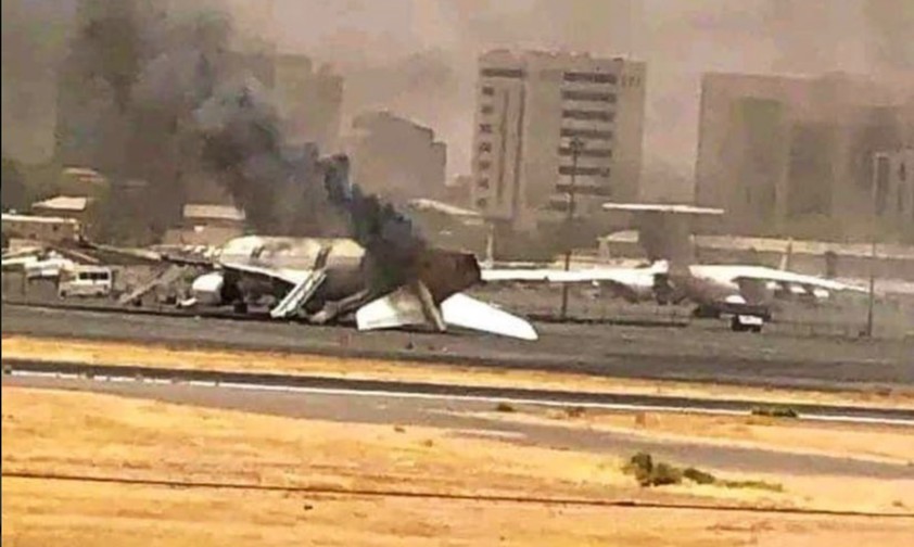 Khartoum Airport: Flieger wurden beschädigt