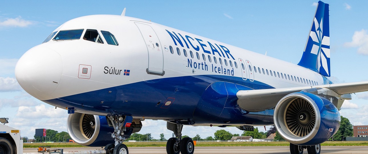 Im April stellte <strong>Nice Air</strong> die Flüge ein, im Mai meldete sie Insolvenz an. Sie war ist eine virtuelle Airline. Sie wollte Reisende aus Europa direkt in Islands Norden fliegen.