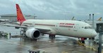 Boeing 787 von Air India noch in der alten Lackierung. Der Flug ab Zürich fiel aus.