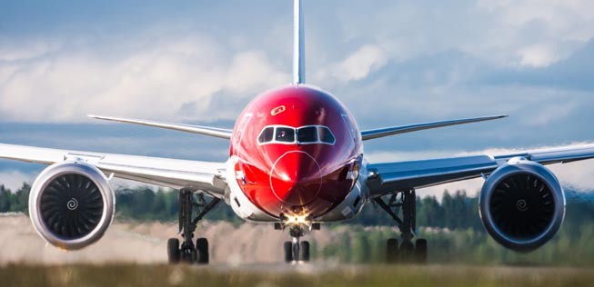 Dreamliner von Norwegian: Viele abgesagte Flüge in Las Vegas.