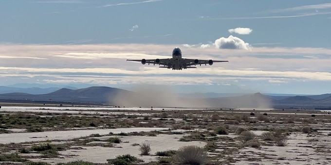 9H-GLOBL: Der Airbus A380 absolvierte erste Testflüge.