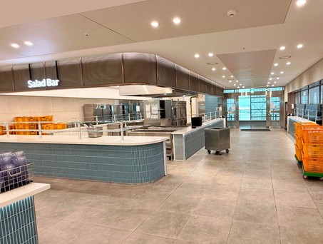 Die Kantine von Korean Air: Das Tollste kommt asm Ende des Flurs.