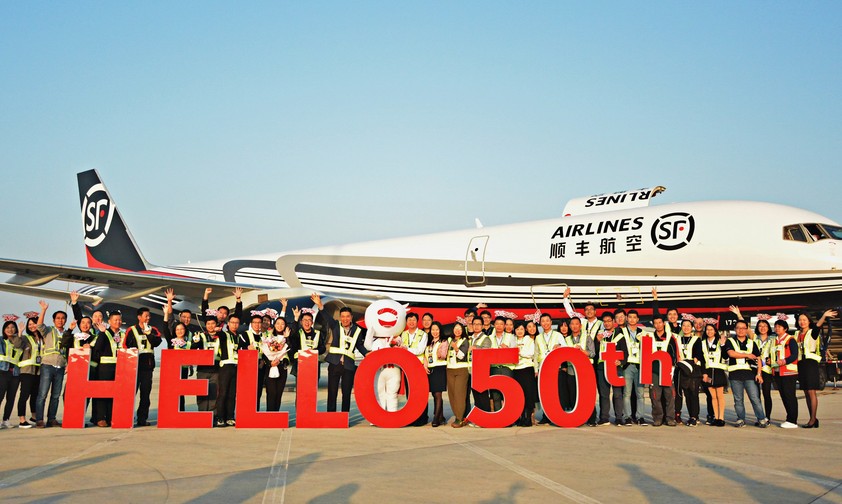 Flugzeug Nummer 50: Innerhalb weniger Jahre wurde SF Airlines zur Frachtgesellschaft mit der größten Flotte in China.