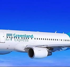 Airbus A318 in den Farben von Greenland Express: Kleine Kapazität.