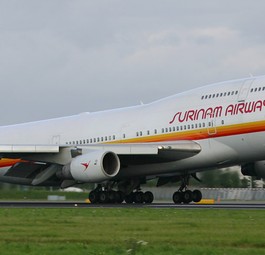 Boeing 747 von Surinam Airways im Jahr 2005: Einst große Jets, aktuell gar keine mehr.