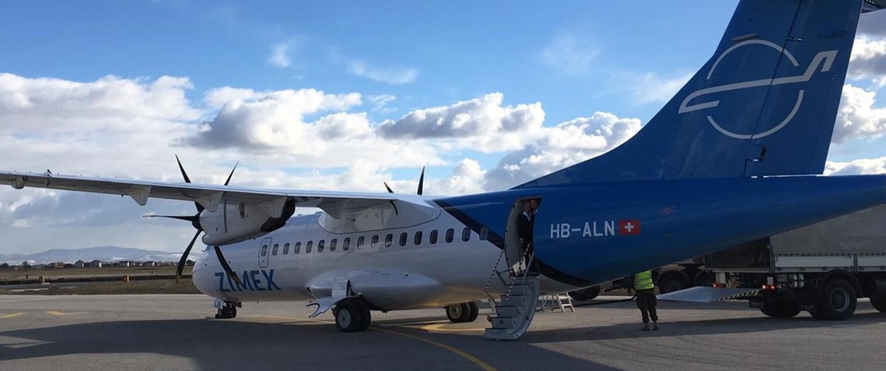 ATR 72 von Zimex Aviation: Kein Einstig ins Liniengeschäft.