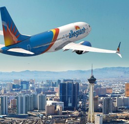 Boeing 737 Max von Allegiant Air über Las Vegas: So soll sie aussehen.