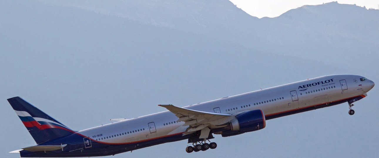 Boeing 777 von Aeroflot: Darf nicht mehr ins Ausland.