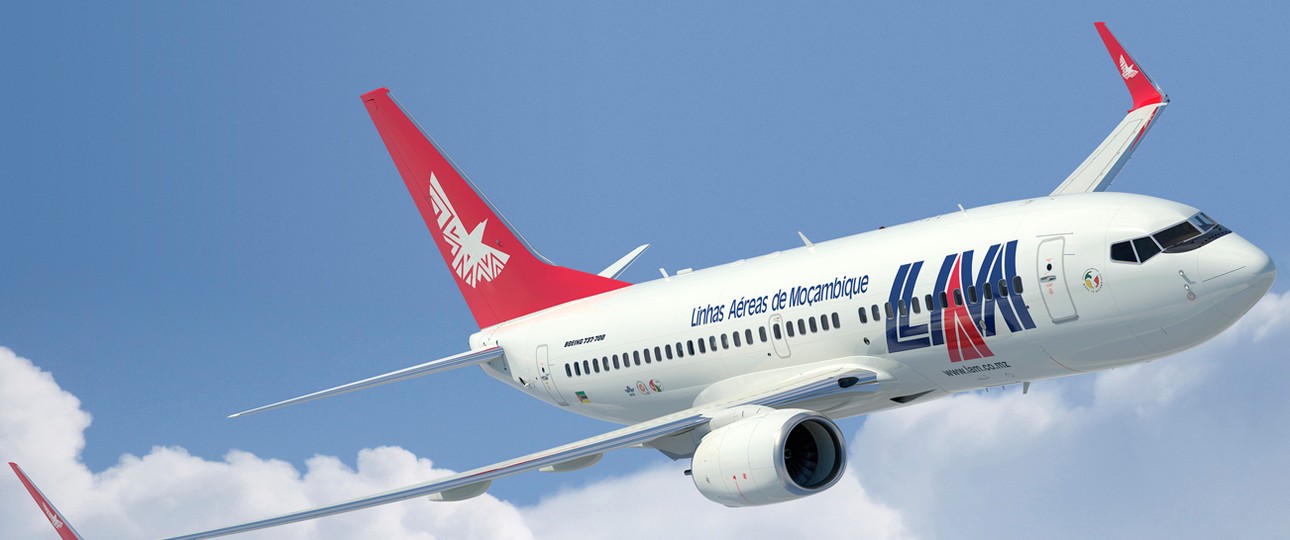 Boeing 737 von Linhas Aéreas de Moçambique LAM: Kommt nicht bis Europa.