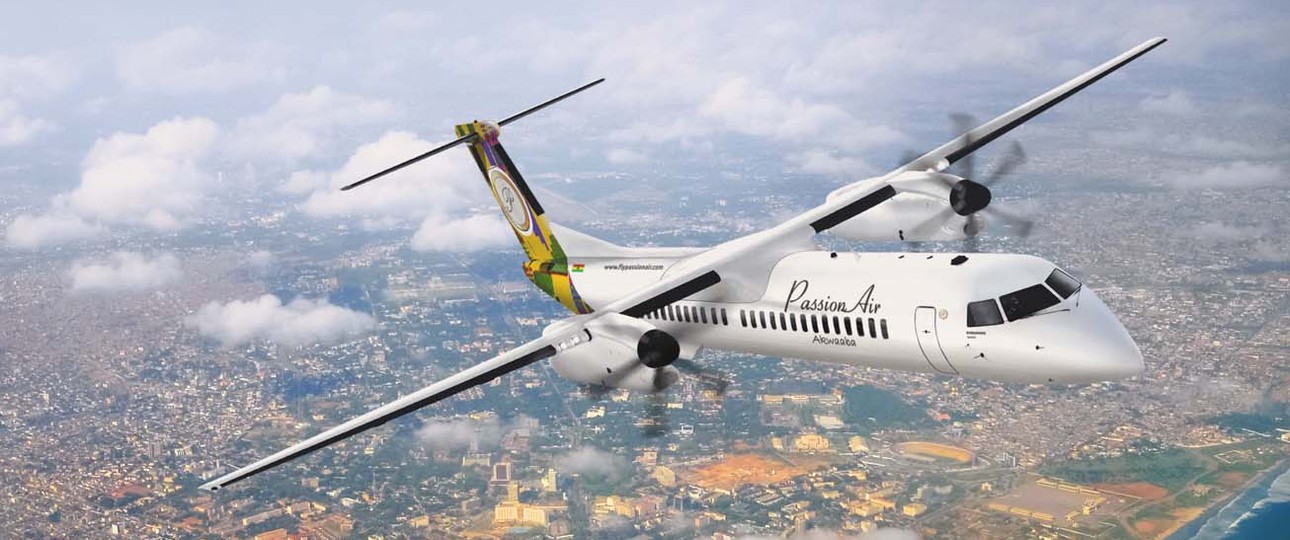 Visualisierung einer Dash 8 von Passion Air: Die Fluglinie will noch im August abheben.
