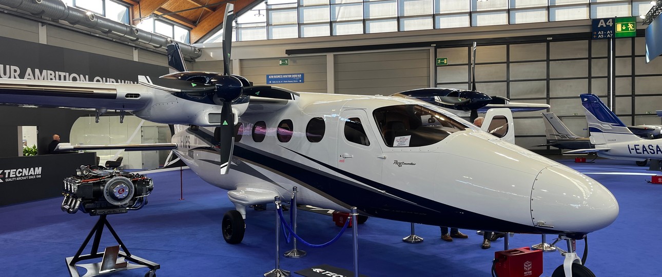 Tecnam P2012 VIP von außen: Der Innenraum ist neu.