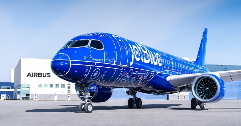 Airbus A220-300 mit dem Kennzeichen N3308J: blueprint II.