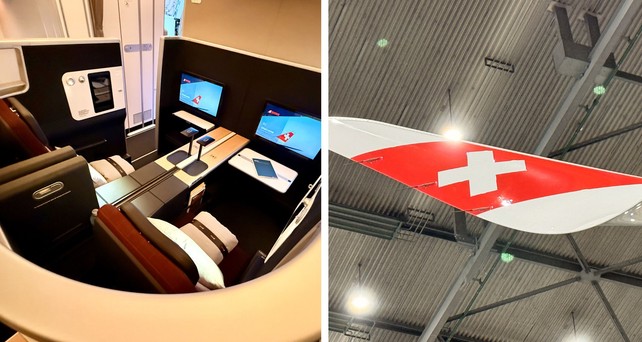 Business-Doppelsuite im Airbus A350 von Swiss: Neues Flugzeug, neues Interieur.