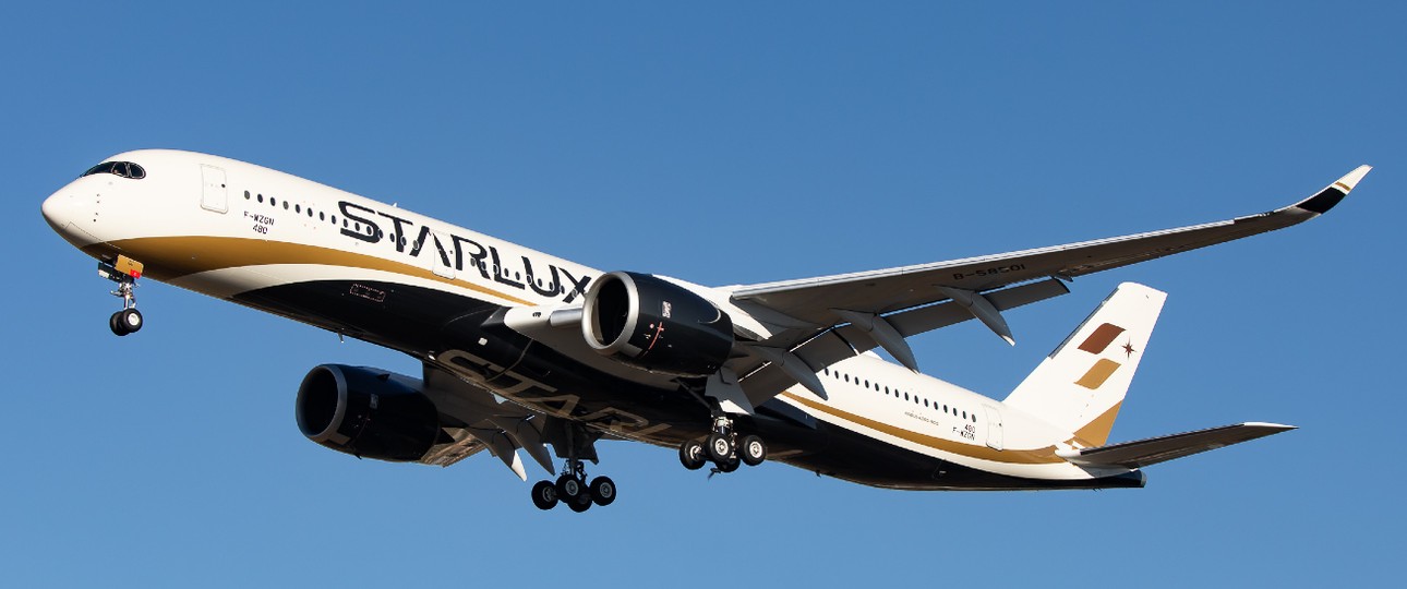 Erst des ersten Airbus A350 von Starlux:
