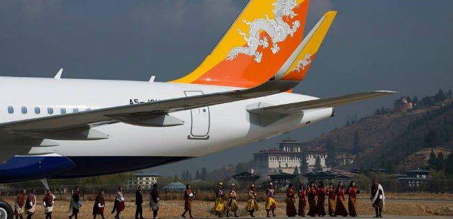 Airbus A319 von Druk Air: Der Reisende roch heftig.