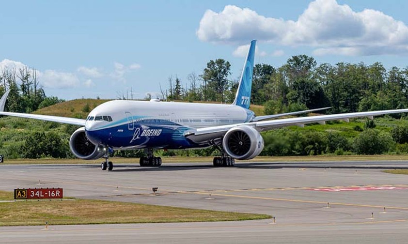 Anders sieht es bei Boeing aus: Die 777X wird als erster Passagierflieger ...