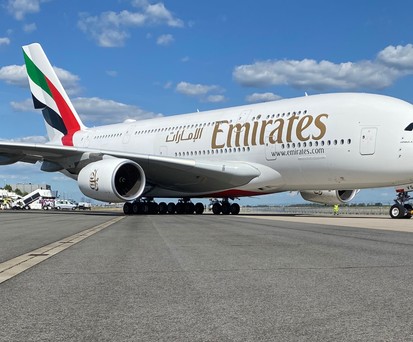 Airbus A380 vom Emirates: Selber nicht genug Platz für alle Inspektionen.
