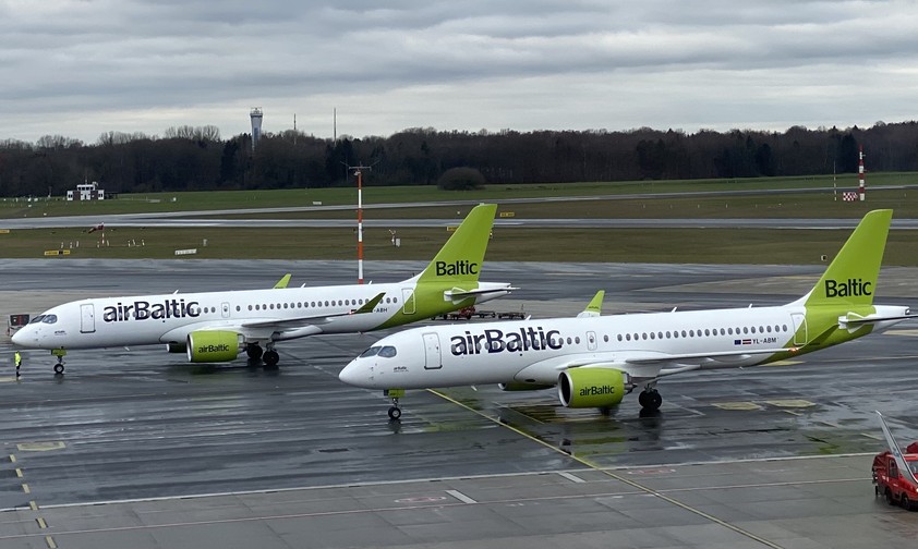 Flugzeuge von Air Baltic: Die Flotte wird deutlich kleiner.