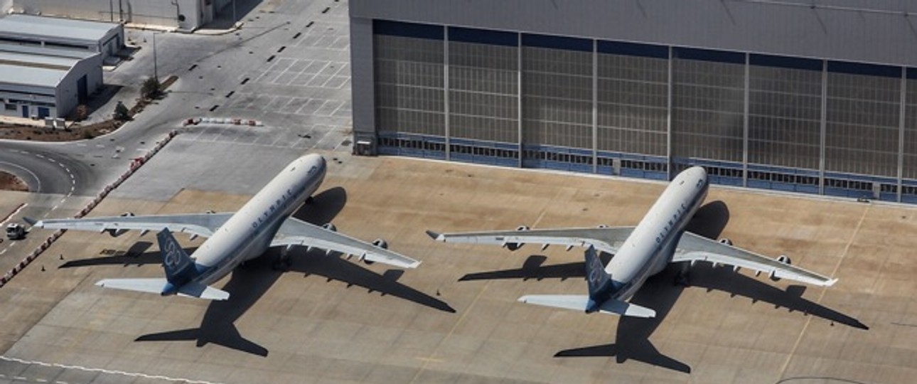 Die zwei Airbus A340 von Olympic Airlines: Sie haben Griechenland verlassen.