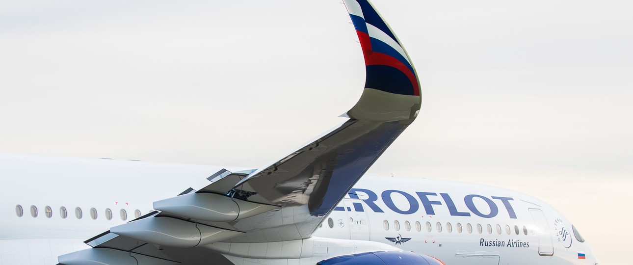 Größerer Schriftzug, Russland-Flagge auf den Winglets: Aeroflot passt die Bemalung ihrer Flugzeuge an.