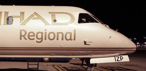 Saab 2000 von Etihad Regional: Bald kaum mehr Linienflüge.