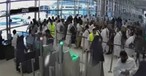 Bilder der Überwachungskamera am Flughafen Ryadh:: Kurz danach wurde der Flughafen getroffen.