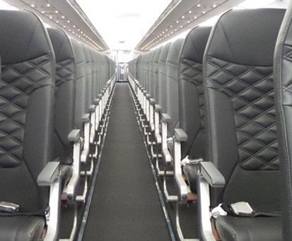 Kabine von Frontier: Wollen bald alle den Mittelsitz?