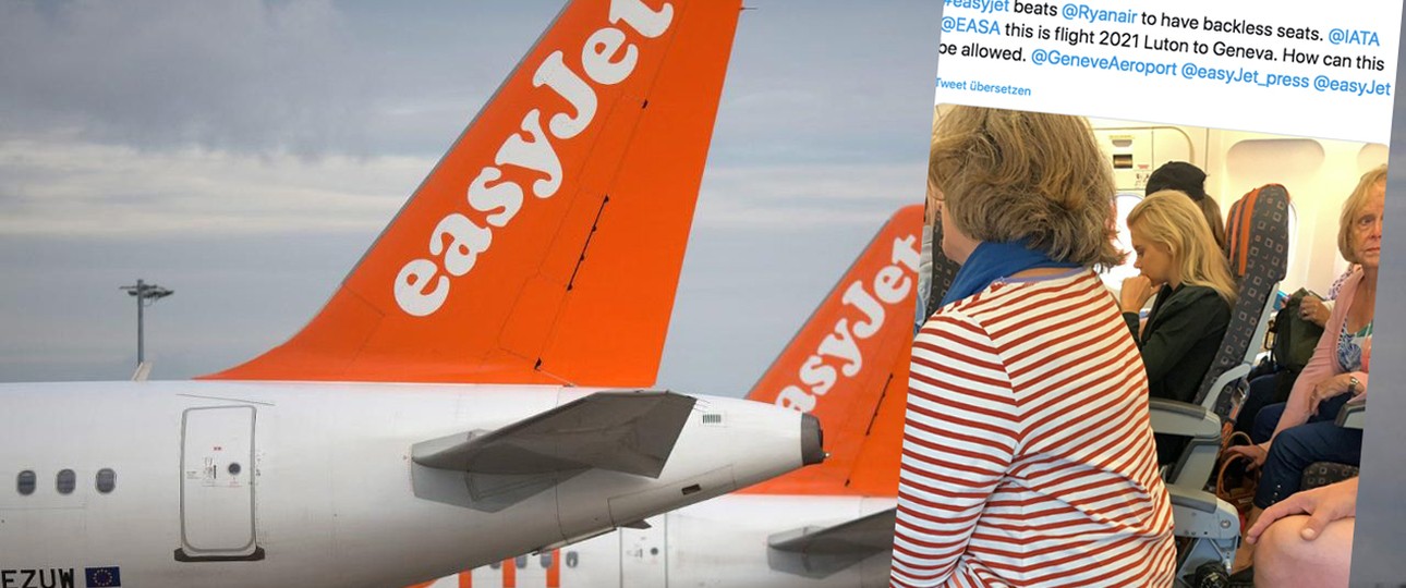 Flieger von Easyjet und der Tweet: Sorgten für Aufruhr.