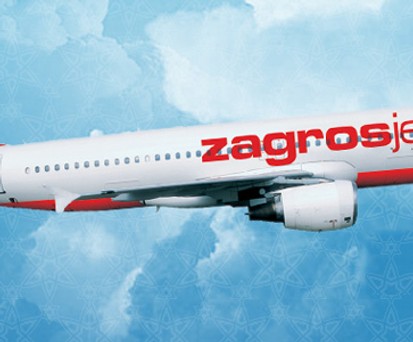 Airbus A320 in den Farben von Zagrosjet: Ehrgeizige Ziele.