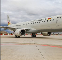Maren Wolters, Wolfram Simon-Schröter, German-Airways-Jet.